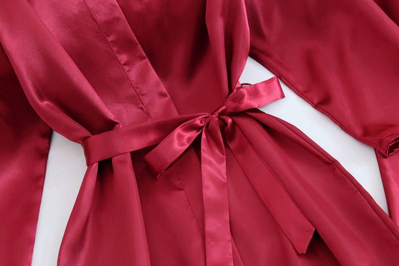 Wedding Party Kimono Loungewear White Robe Womens Pajamas Nightgown Bath Gown Sleepwear Sexy Nighty for Honeymoon