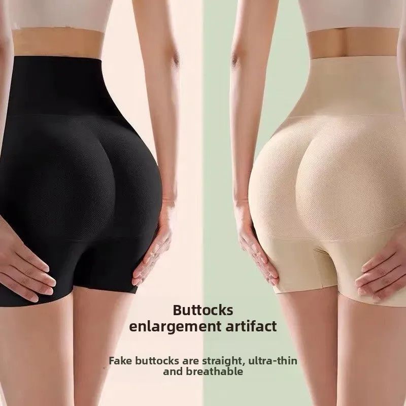 High-Waist Padded Butt Lifter Shapewear for Women – Seamless Hip Enhancer Shorts with Fake Butt Padding – Ultra-Thin Breathable Booty Shaper Underwear (Sizes S-4XL, Color: Black)