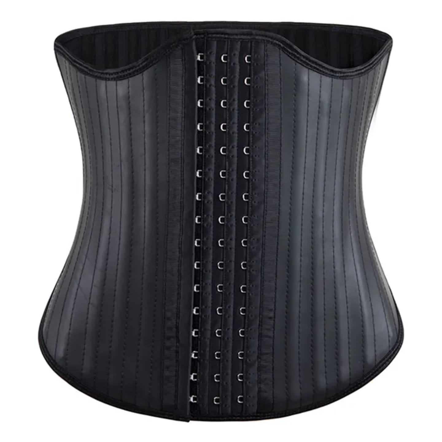 Pure Latex 29 Steel Bone Waist Trainer Belt – Short Back Torso, High Compression, Hook Closure – Sculpting Support for Waist & Core (Black, S–3XL)