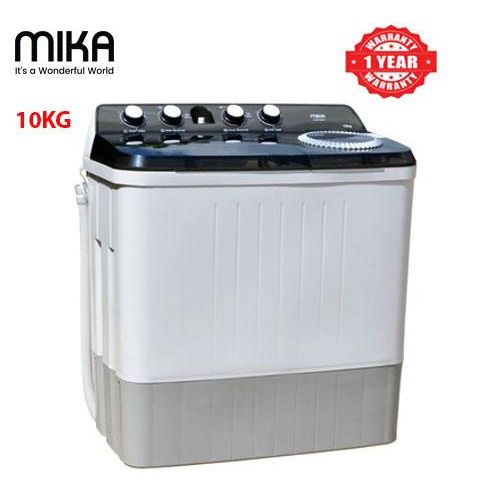 CLEARANCE OFFER Mika Twin tub semi automatic 10kg wash and spin washing machine (