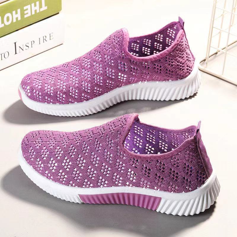 Women's Orthopedic Sneakers Orthopedic Shoes for Women Mesh Up Stretch Platform Sneakers Fashion Sneaker Walking Shoes,Slip On Tennis Running Shoes Mesh Breathable Fashion Shoes-Purple