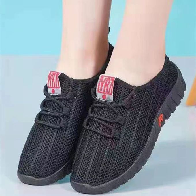 Women Breathable shoe And Non Slip Sneakers Sport Shoe Sneakers Women Shoes Ladies Shoes Women-Black