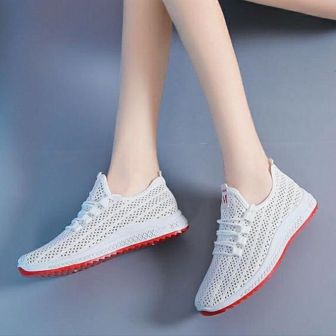 New arrivals Ladies shoes women’s running shoes girls board shoes Athletic shoes fashion casual sports shoes white shoes-White