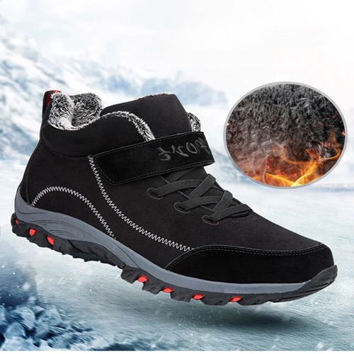 2025 High quality Men*women Waterproof Hiking Shoes with Fur Warm Snow Boots Outdoor Trekking Walking Shoes Sneakers Boots