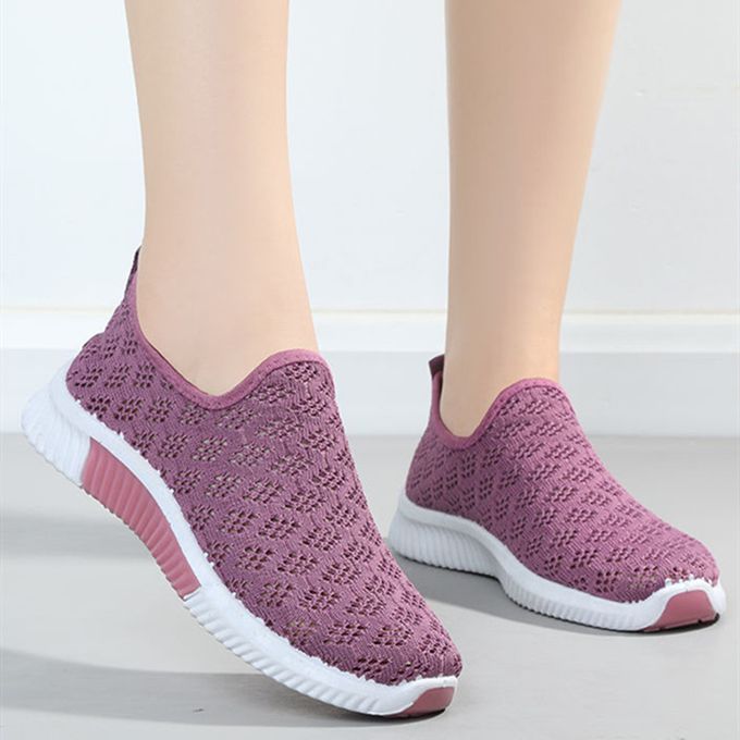 Women's Orthopedic Sneakers Orthopedic Shoes for Women Mesh Up Stretch Platform Sneakers Fashion Sneaker Walking Shoes,Slip On Tennis Running Shoes Mesh Breathable Fashion Shoes-Purple