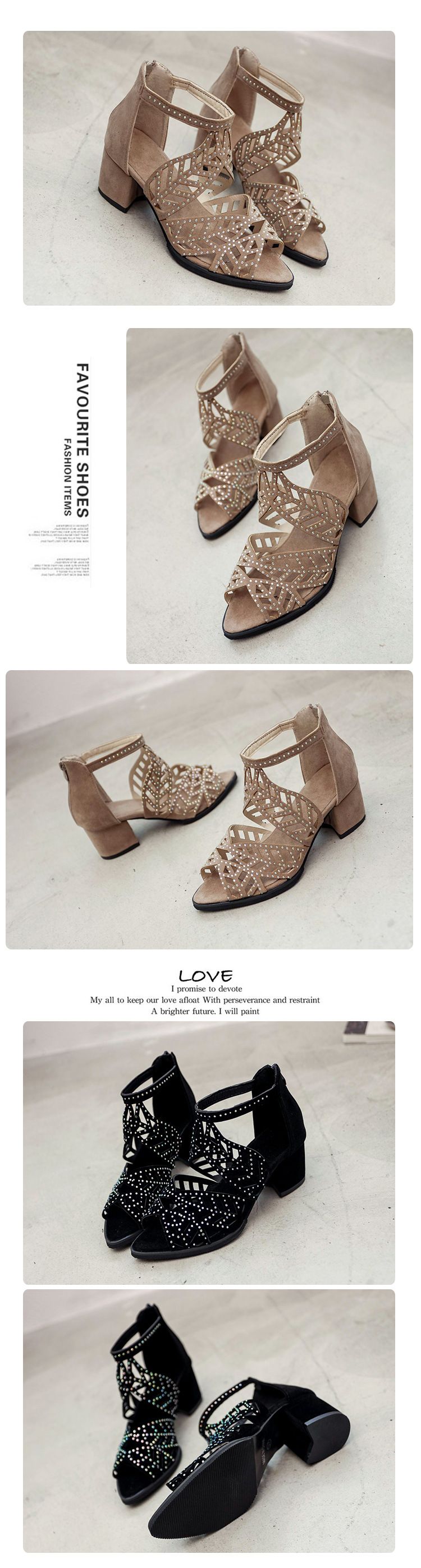Women's Chunky Shoes Open Toe Strappy Sandals Ankle Strap Sandals Summer Versatile Chunky Heel Sandals for Women