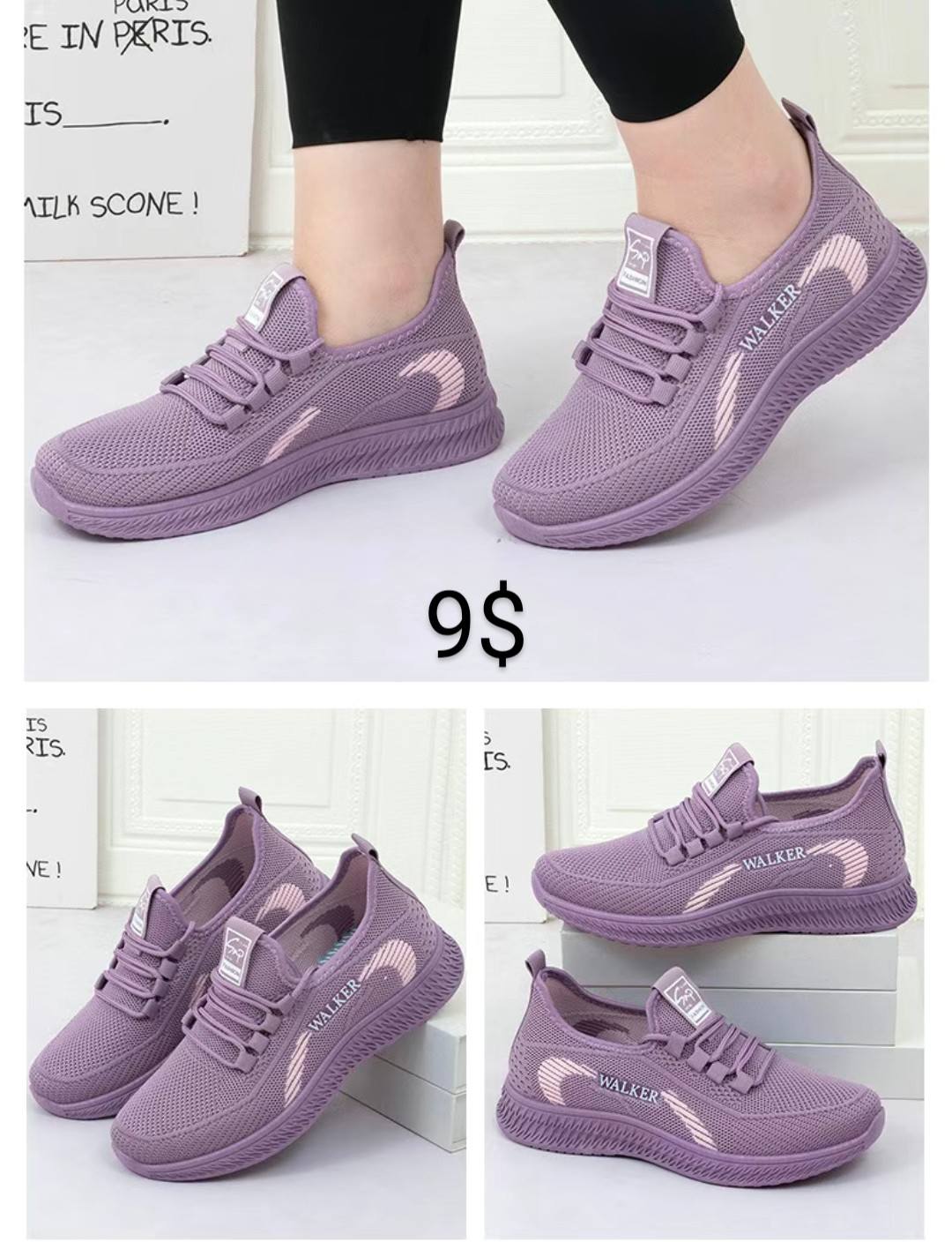 New Soft-soled Casual Sports Women's Shoes Breathable Single Shoes Fly-woven Mesh Shoes Women's Shoes Running Shoes Women