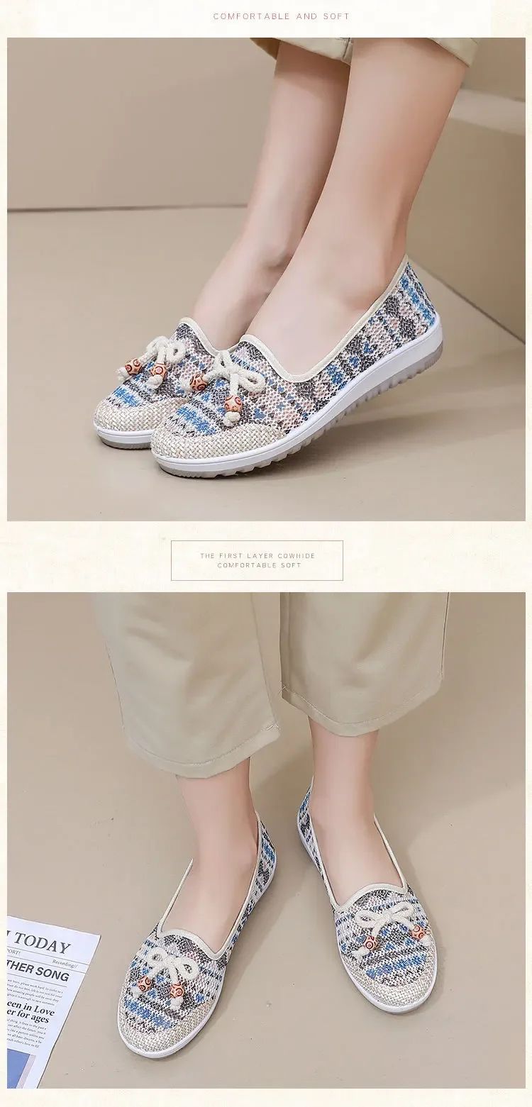 Women's Casual Sports Shoes Comfortable, Breathable, Lightweight, Wear Resistant Lazy Shoes, Soft Soled Flat Shoes 2025