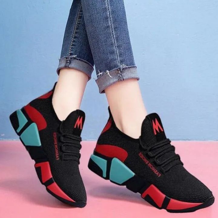 Ladies Shoes Women Shoe Lady School Shoes Rubber Shoes For Women Shoes Rack Sports Shoes- red
