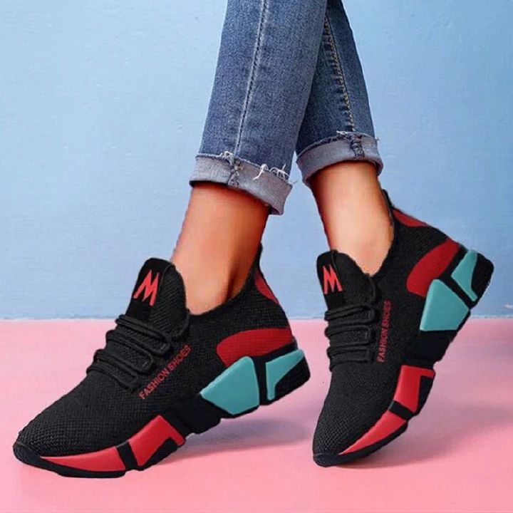 Ladies Shoes Women Shoe Lady School Shoes Rubber Shoes For Women Shoes Rack Sports Shoes- red