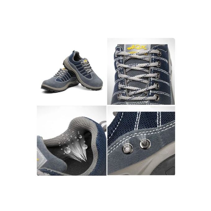 2026 Men Safety Shoes Anti-Smashing Steel Toe Cap Puncture Work Sneaker-Grey