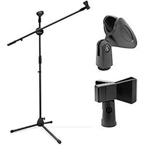Bnk LIVE Studio Adjustable Microphone Tripod Stand With 2 Mic Holders