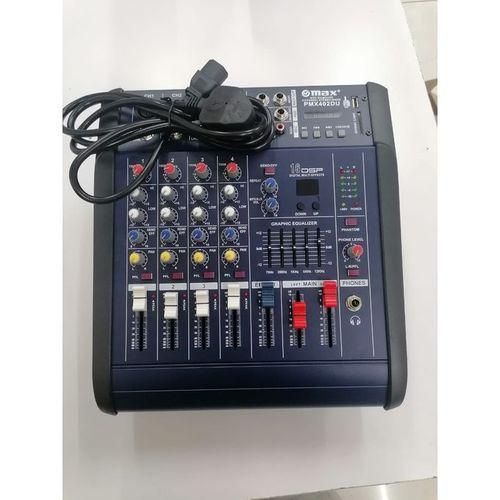Max 4 Channel powered mixer.