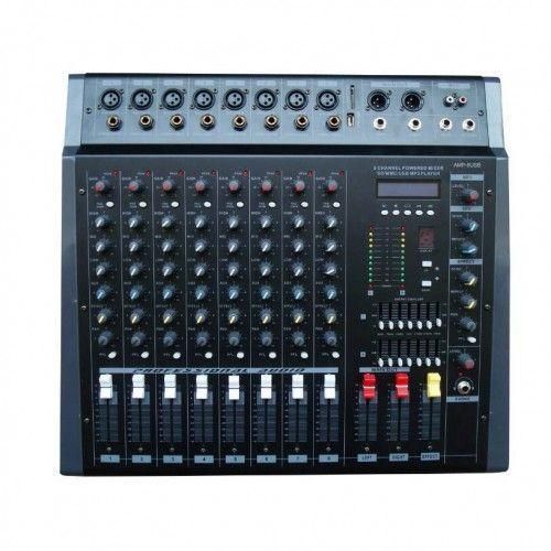 Max DIGITAL 8 CHANNELS PROFFESIONAL POWER MIXER USB/BT