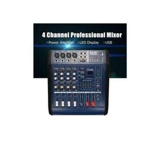 Omax 4 Channels Powered Mixer 1200 Watts , USB , Bluetooth , Aux phone input , Church Mixer , Public Address Systems Mixer