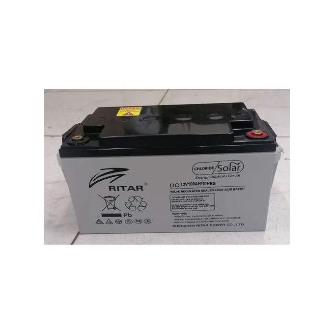 Ritar 100Ah Solar Battery Maintenance Free Solar Battery