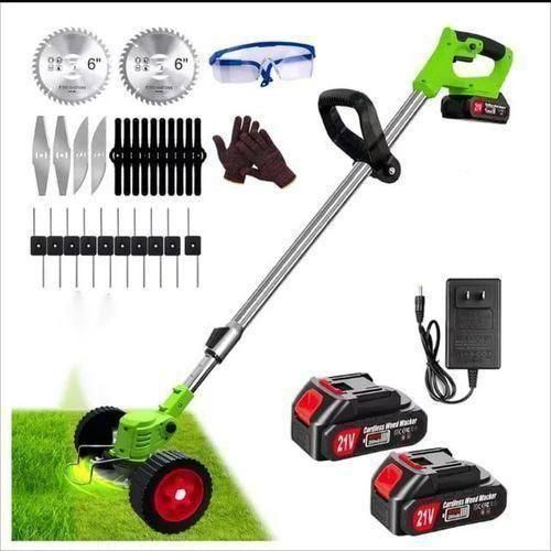 Cordless Electric Grass Trimmer Brush Cutter Lithium Tool Battery Brush Cutting Machine Grass Cutter Hand Held