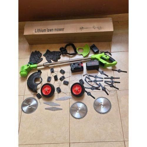 Cordless Electric Grass Trimmer Brush Cutter Lithium Tool Battery Brush Cutting Machine Grass Cutter Hand Held