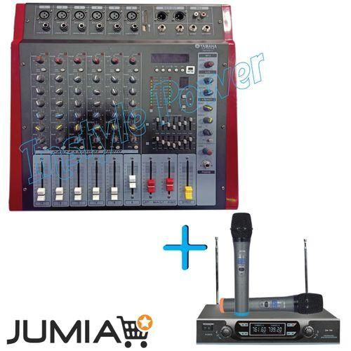 Omax 6 CHANNEL POWERED MIXER + MICROPHONE Anniversary Sale.