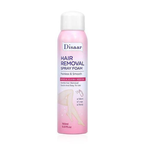 Disaar Rose Hair Removal Spray Foam With Jojoba Oil Gentle Underarm & Leg Hair Remover Easy /Girls Bikini Hair Smooth Removal Foam