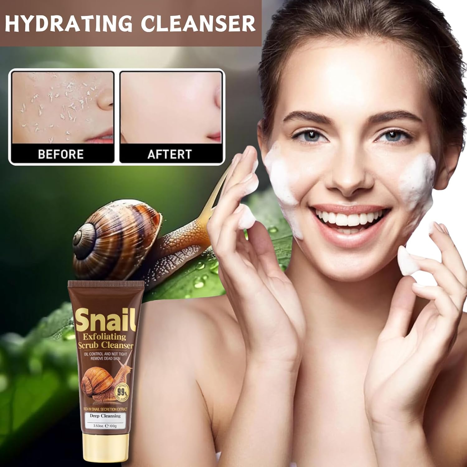 KORMESIC Snail Exfoliating Scrub Cleanser - 100g