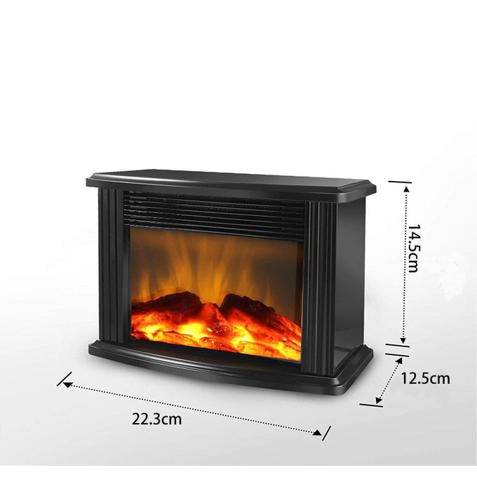1000W Electric Fire For Home Portable Stove Desktop Flame Air Warmer Fan For Living Bedroom Winter Flame Heater
