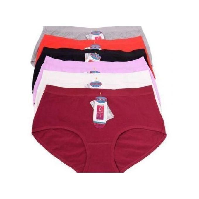3 pcs Pure Cotton Seamless Ladies Pants Assorted Colors