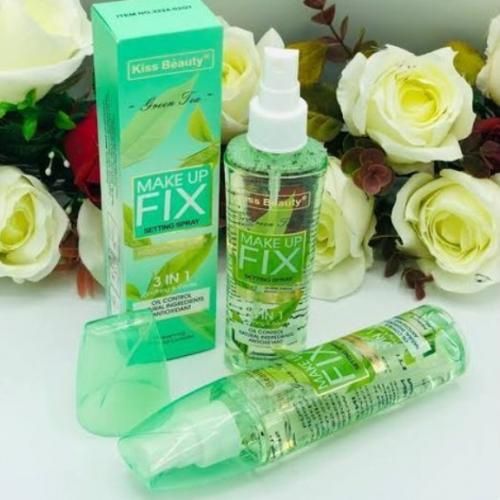 Kiss Beauty 3IN1 Green Tea Make Up Fix Setting Spray With Oil Control