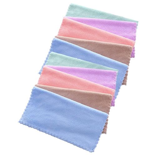 6pcs Flannel Face Cloth, Inch Soft Face Towels Reusable Facial Clean Cloth Wipes Quick Dry Baby Wash Cloth for babies Adult Kids Beauty Spa Sport Routine