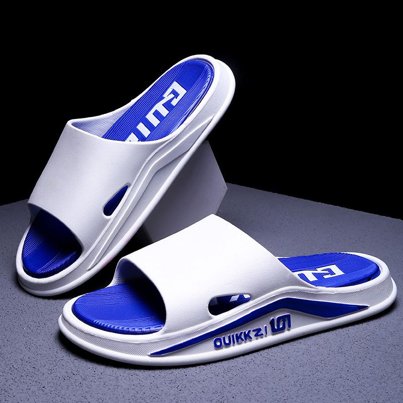 Summer Sports Outdoor Men's Slippers Platform Open-toe Thick-soled Slippers Simple Bathroom Casual Beach Shoes Couple Sandals
