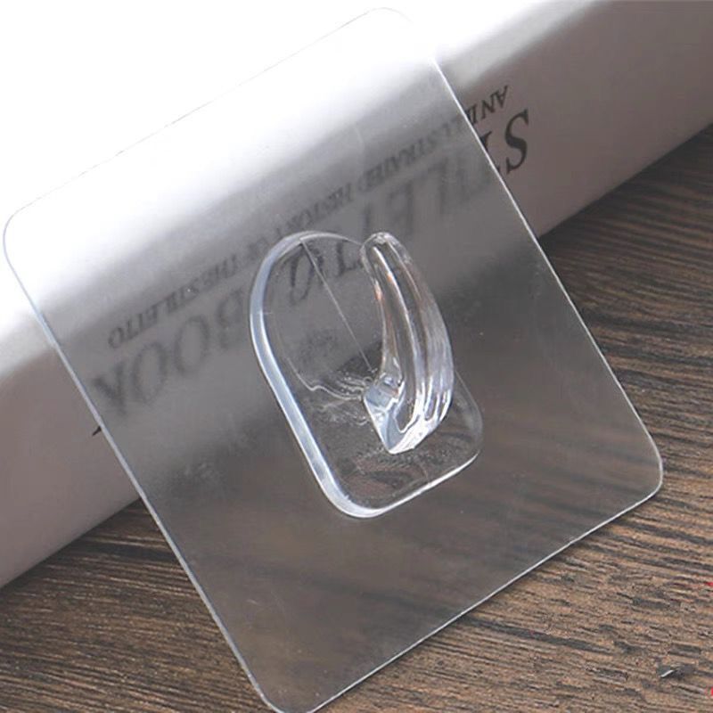 10PCS/set   Nail free hook self-adhesive door wall hook, kitchen bathroom towel key holder hook