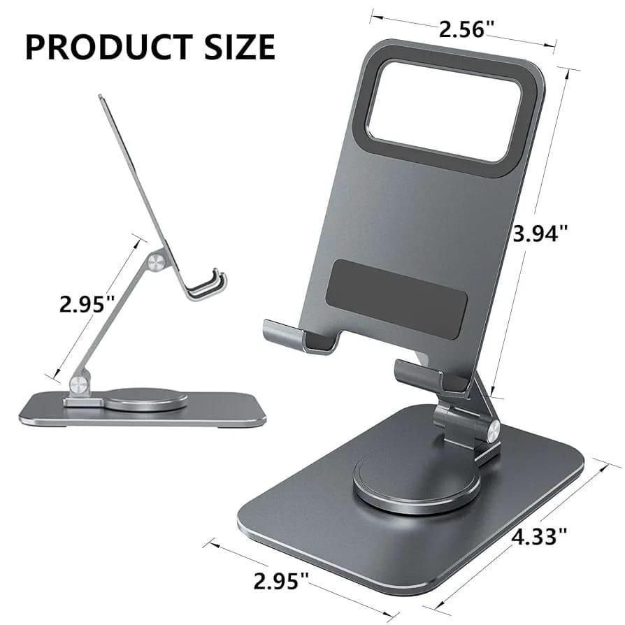 ABS  Portable Mobile Phone Holders Tablet Stand for Phone, Angle Height Adjustable Phones Stand, Foldable Cell Phone Stand for Desk Mounts Stands for All Smart phone Mobile phones Table