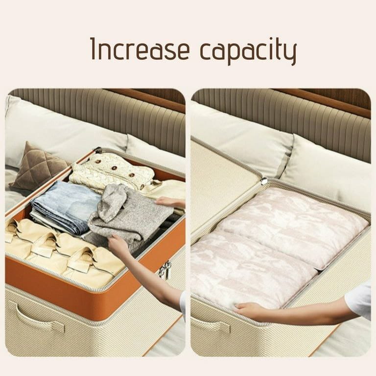 High Quality Double Layer Oxford Zipper Quilt Clothes Storage Bag