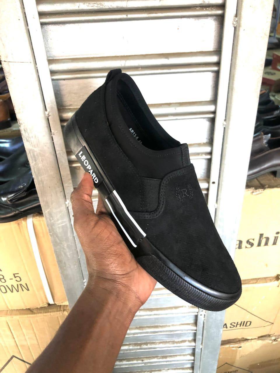 All Weather Men Rubber Shoes With Upper Canvas Material Rubber Sole All Weather Comfortable Shoes