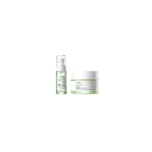 SADOER Acne Treatment Kit – Salicylic Acid Cream, Pore Minimizing Serum & Anti-Acne Skincare Set