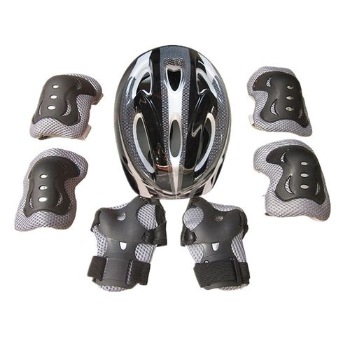 CLEARANCE OFFER 7pcs/Set Kids Roller Skating Bicycle Helmet Knee Wrist Guard Elbow Pad Set  Cycling Sports Protective Guard Gear Set