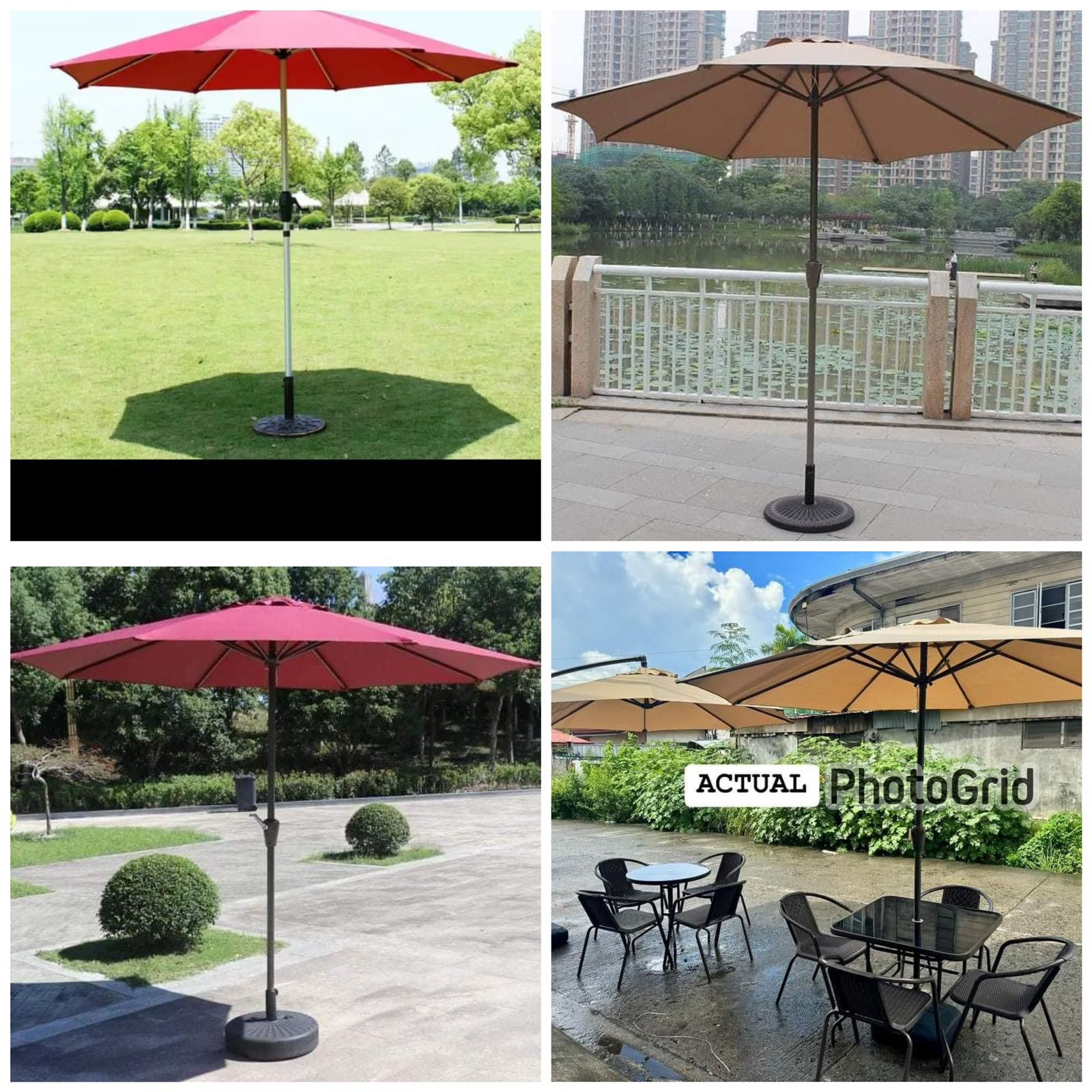 CLEARANCE OFFER 2.7M Parasol Replaceable Cloth Garden Umbrella