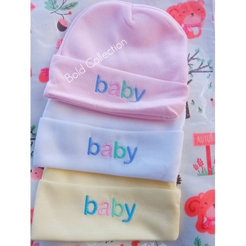 CLEARANCE OFFER 3PCs Cutest Quality Newborn Cotton Baby Caps