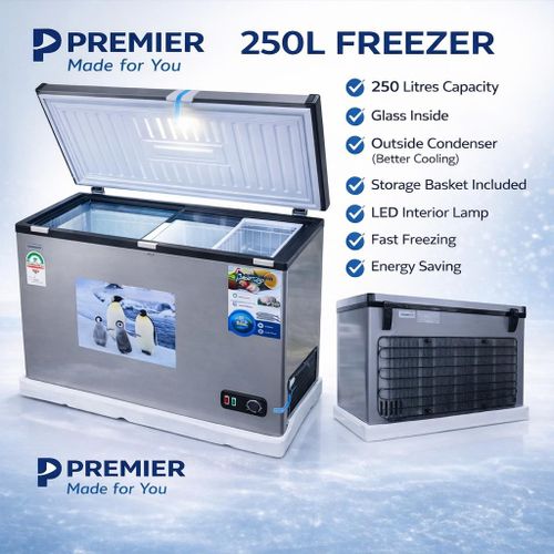 CLEARANCE OFFER Premier Deep Freezer 250L Chest Freezer With Durable Design