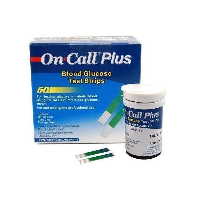 On Call Plus Blood Glucose Test Strips 50 Strips