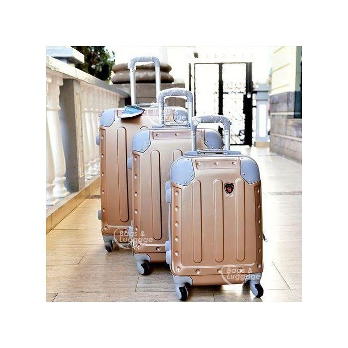 Pvc Fashion 3 Pieces High Quality Travel Suitcase Travel Bag Travel Briefcase With Wheel