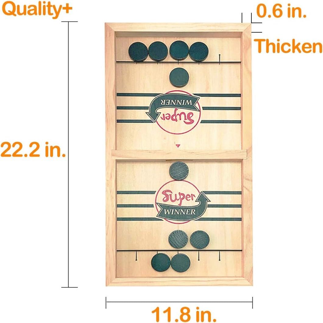 Fast Sling Puck Game,Sling Puck Game,Super Winner Games Toy,Paced Winner Board Games Toys for Kids & Adults Large Size