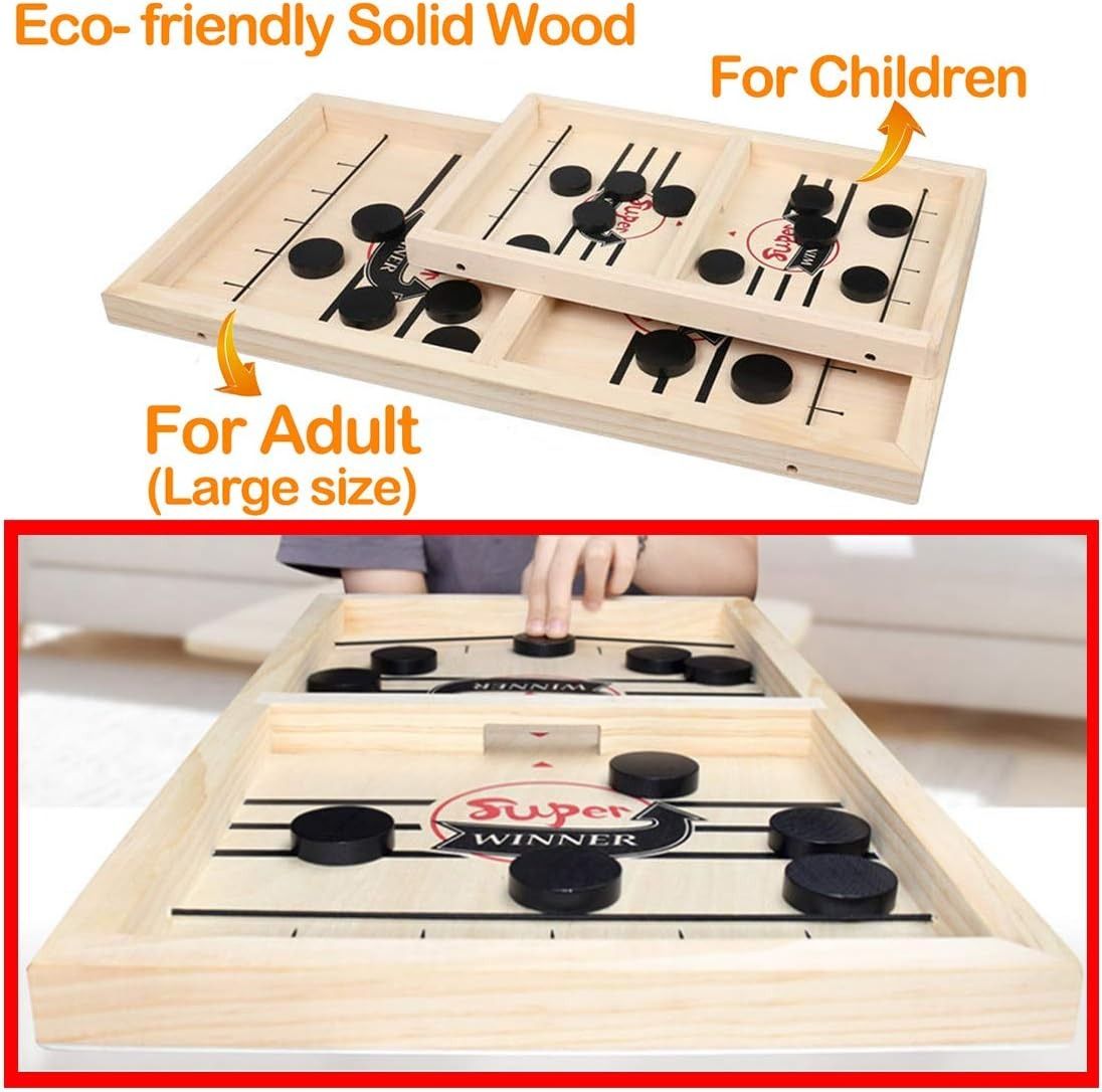Fast Sling Puck Game,Sling Puck Game,Super Winner Games Toy,Paced Winner Board Games Toys for Kids & Adults Large Size