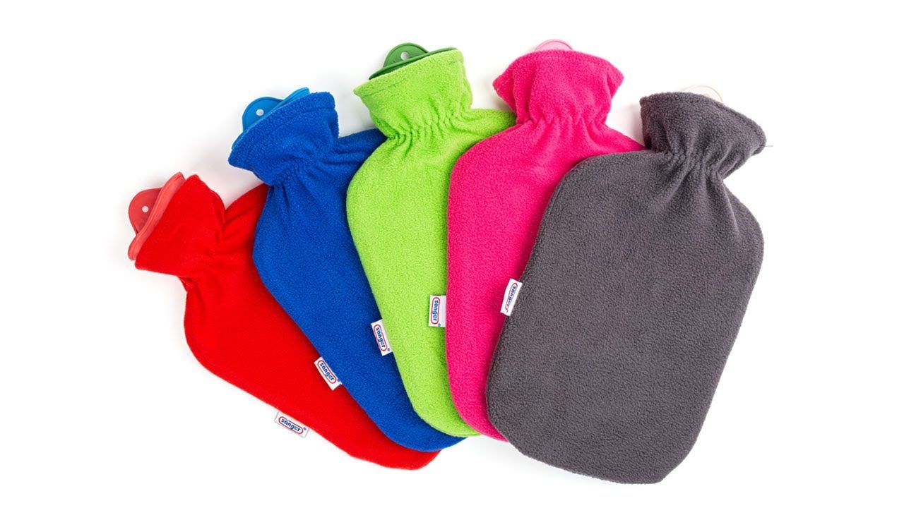 Kings Collection Hot Water Bottle With Fleece - 2L - Assorted Colors