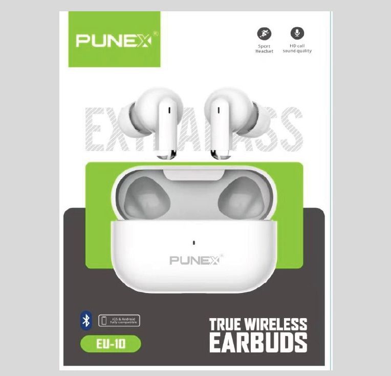 Punex True Extra Bass Wireless / Bluetooth Earbuds