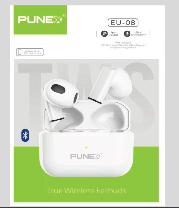 Punex True Extra Bass Wireless / Bluetooth Earbuds