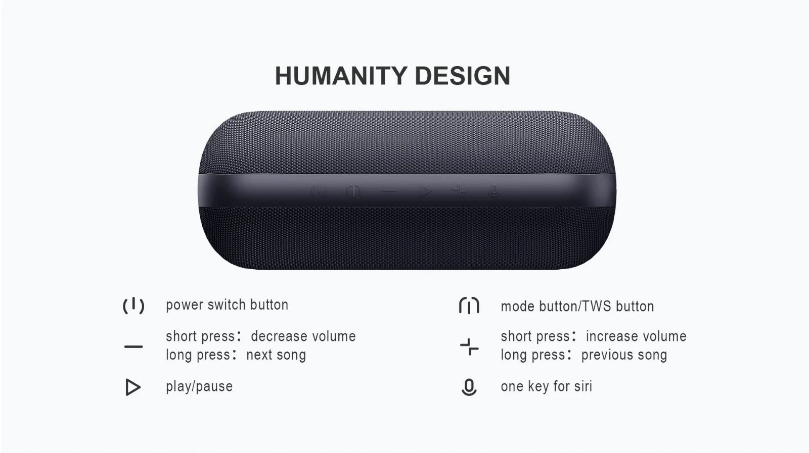HAVIT M69 Bluetooth Speaker with Dual Strong Bass & IPX7 Waterproof