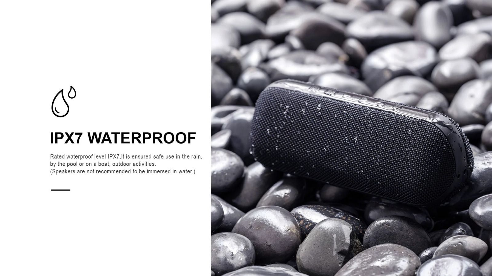 HAVIT M69 Bluetooth Speaker with Dual Strong Bass & IPX7 Waterproof