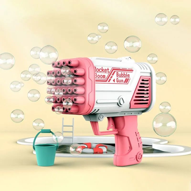 30+ Holes Bubble Machine Toy Electric Bubble Gun Blowing Children Outdoor Activities