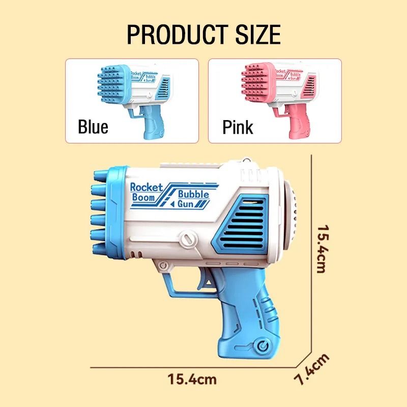 30+ Holes Bubble Machine Toy Electric Bubble Gun Blowing Children Outdoor Activities